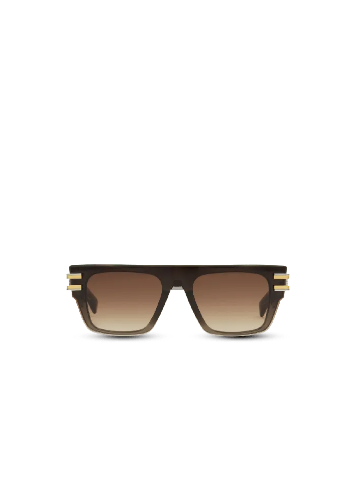 Balmain Eyewear WomenMen Soldat Sunglasses Brown