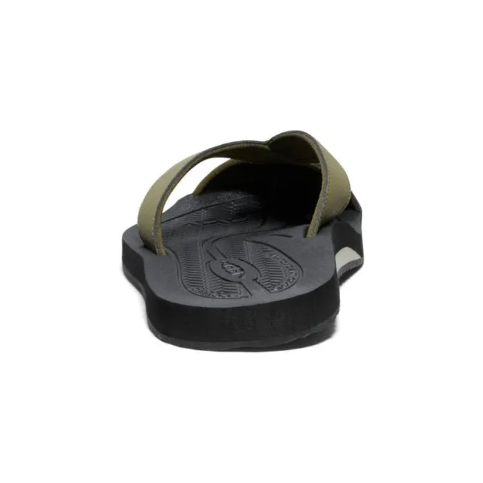Barbados Martini OliveBlack Leather FlipFlop Men KEEN SlipOns Barbados Martini OliveBlack Leather FlipFlop Men KEEN SlipOns