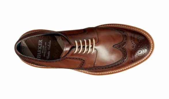 Barker Shoes Bailey 8211 Ebony Hand Painted 8211 Derby Shoe Men Ebony Hand Painted 8211 Derby Shoe Men Mens