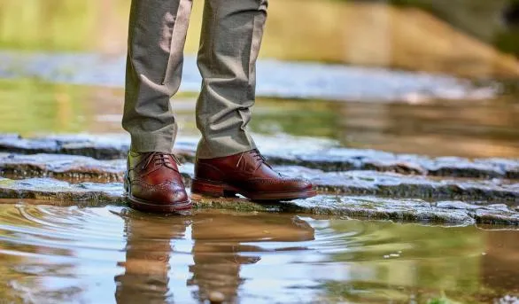 Barker Shoes Kelmarsh 8211 Cherry Grain Wingtip Brogue Cherry Grain Wingtip Brogue Mens