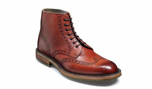 Barker Shoes Knights 8211 Burgundy Alpine Grain Burgundy Alpine Grain Mens