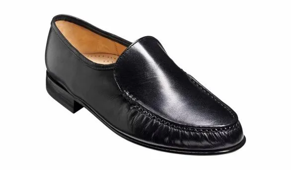 Barker Shoes Laurence 8211 Black Kid Loafer Black Kid Loafer Mens