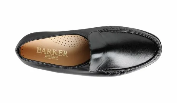 Barker Shoes Laurence 8211 Black Kid Loafer Black Kid Loafer Mens
