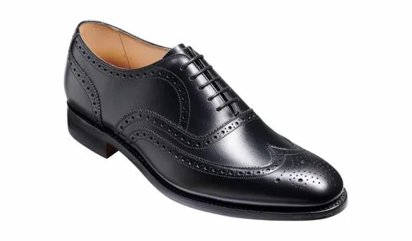 Barker Shoes Malton 8211 Black Calf Brogue Black Calf Brogue Mens