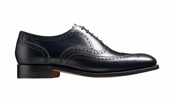 Barker Shoes Malton 8211 Black Calf Brogue Black Calf Brogue Mens