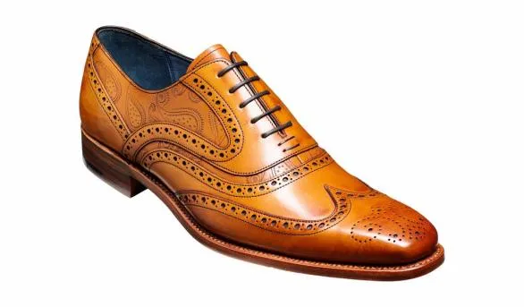 Barker Shoes McClean 8211 Cedar Calf Paisley Laser Cedar Calf Paisley Laser Mens Barker Shoes McClean 8211 Cedar Calf Paisley Laser Cedar Calf Paisley Laser Mens