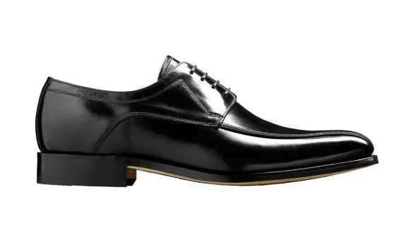 Barker Shoes Newbury 8211 Black HiShine Derby Shoe Black Hishine Derby Shoe Mens