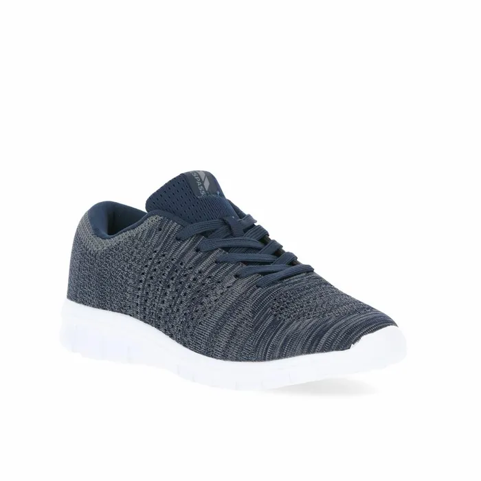 Barrow Lightweight Memory Foam Trainers Navy Men Trespass Casual Shoes
