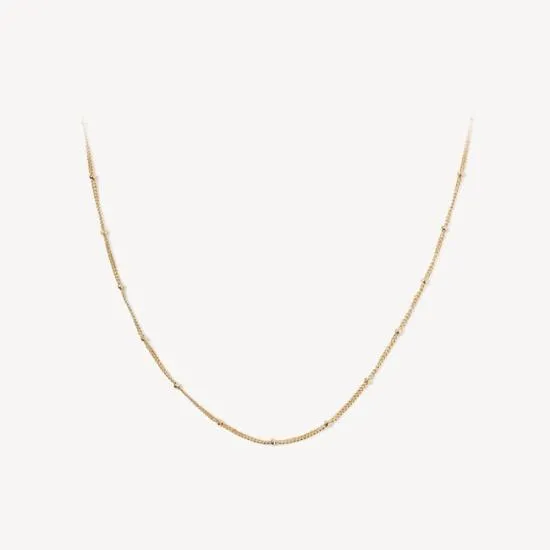 Beaded Necklace 18ct Gold On Sterling Silver Women Aspinal Of London Necklaces Beaded Necklace 18ct Gold On Sterling Silver Women Aspinal Of London Necklaces