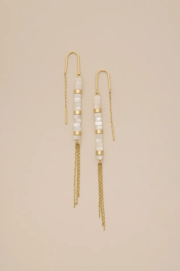 Beaded Threader Earring Gold Women Lucky Brand Jewelry