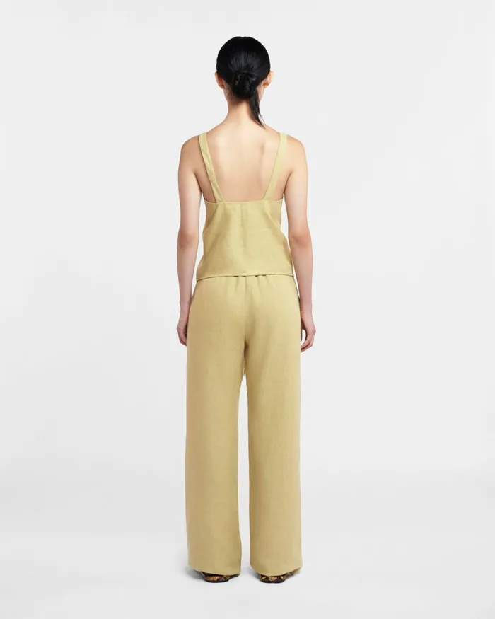 Berdine Oat Linen Women Nanushka Tops Berdine Oat Linen Women Nanushka Tops