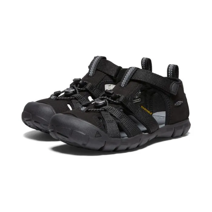 Big Kids039 Black Water Sandals 8211 Seacamp II CNX Kids KEEN Water Big Kids039 Black Water Sandals 8211 Seacamp II CNX Kids KEEN Water