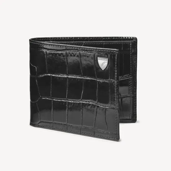 Billfold Coin Wallet Deep Shine Black Croc Men Aspinal Of London Billfold Wallets Billfold Coin Wallet Deep Shine Black Croc Men Aspinal Of London Billfold Wallets