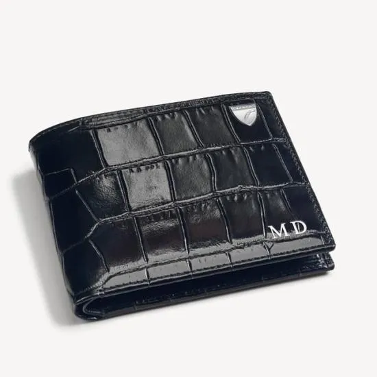 Billfold Coin Wallet Deep Shine Black Croc Men Aspinal Of London Billfold Wallets Billfold Coin Wallet Deep Shine Black Croc Men Aspinal Of London Billfold Wallets