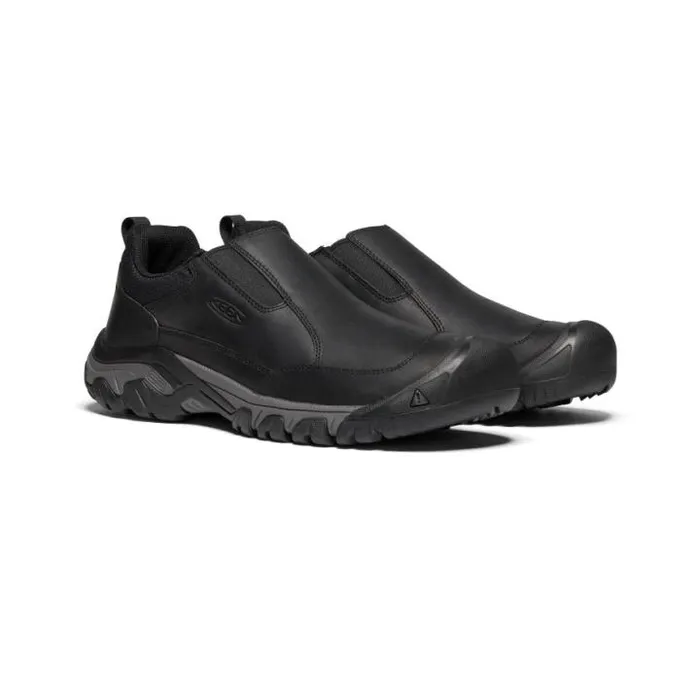Black Leather SlipOn039s 8211 Targhee III Men KEEN SlipOns Black Leather SlipOn039s 8211 Targhee III Men KEEN SlipOns