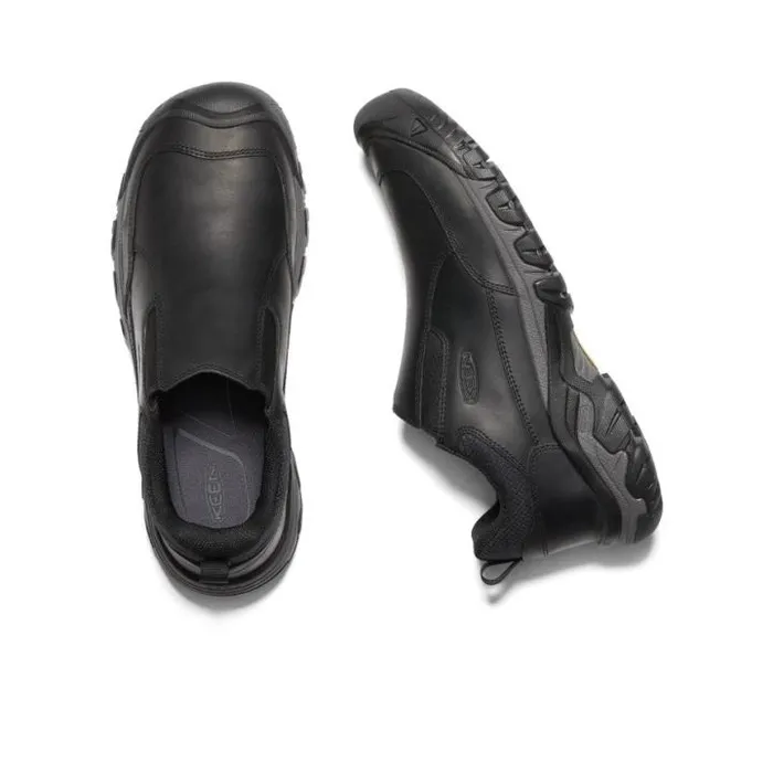 Black Leather SlipOn039s 8211 Targhee III Men KEEN SlipOns Black Leather SlipOn039s 8211 Targhee III Men KEEN SlipOns