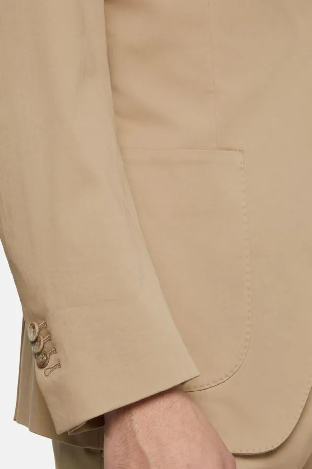 Blazers Men Boggi Milano Beige B Tech Cotton And Stretch Nylon Jacket Beige Blazers Men Boggi Milano Beige B Tech Cotton And Stretch Nylon Jacket Beige