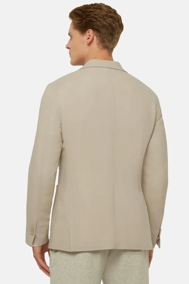 Blazers Men Boggi Milano Beige Pure Wool Crepe DoubleBreasted Jacket Beige Blazers Men Boggi Milano Beige Pure Wool Crepe DoubleBreasted Jacket Beige
