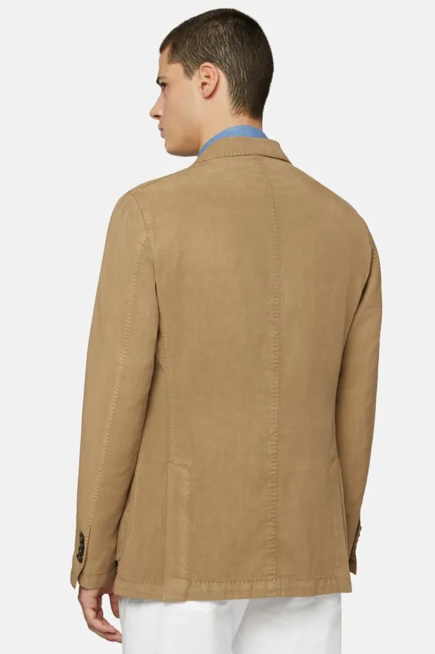 Blazers Men Boggi Milano Dove Grey TencelLinenCotton Jacket Taupe Blazers Men Boggi Milano Dove Grey TencelLinenCotton Jacket Taupe