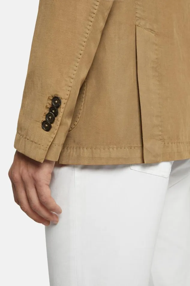 Blazers Men Boggi Milano Dove Grey TencelLinenCotton Jacket Taupe Blazers Men Boggi Milano Dove Grey TencelLinenCotton Jacket Taupe