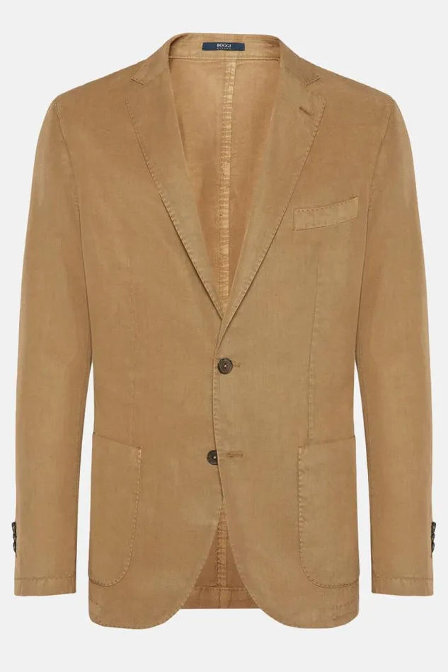 Blazers Men Boggi Milano Dove Grey TencelLinenCotton Jacket Taupe Blazers Men Boggi Milano Dove Grey TencelLinenCotton Jacket Taupe