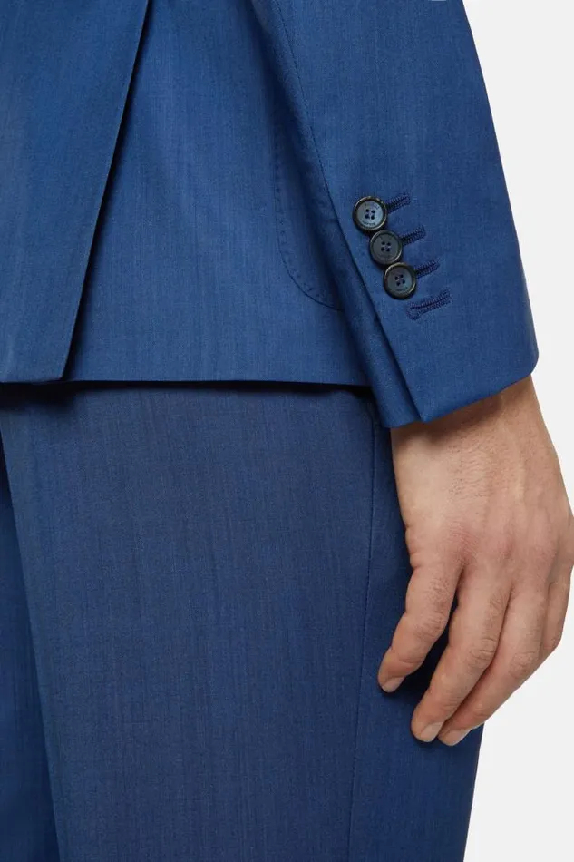 Blazers Men Boggi Milano Royal Jacket In B Aria Wool Royal Blue Blazers Men Boggi Milano Royal Jacket In B Aria Wool Royal Blue