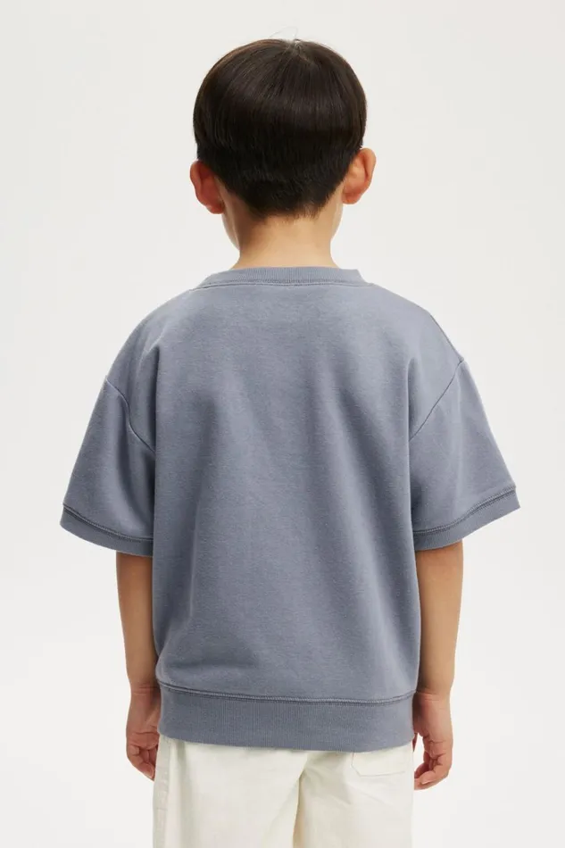 Boys Sweatshirts and Sweatpants Cotton On Sandy Short Sleeve Sports Crew Steelgood Vibes