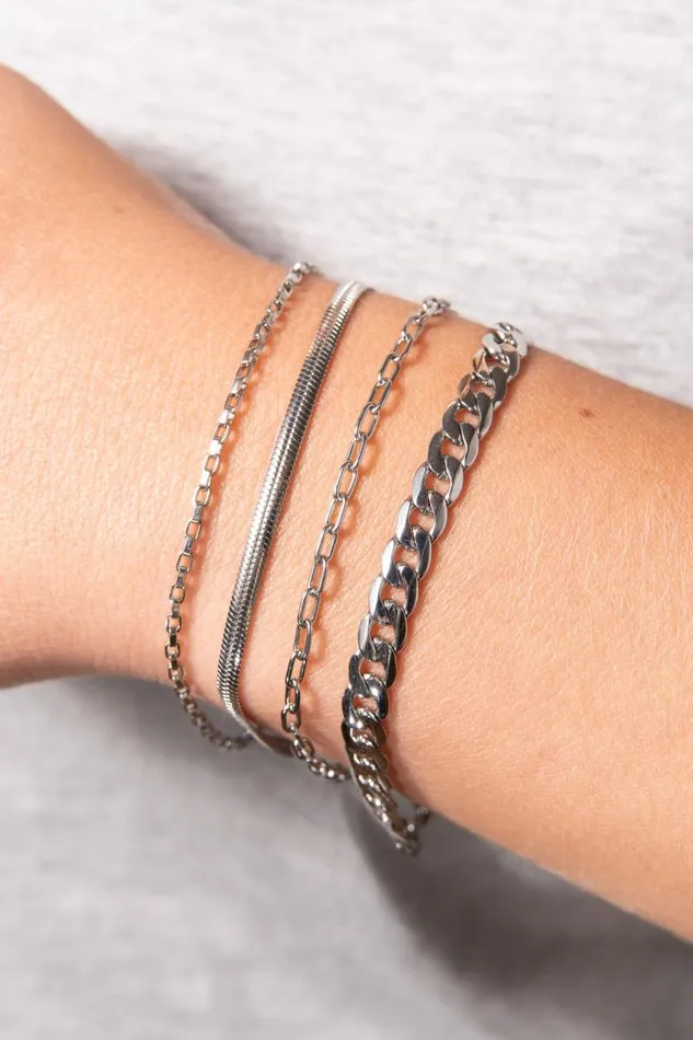 Bracelets Women Alex And Ani Everyday Box Link Chain Bracelet Stainless Steel Gold