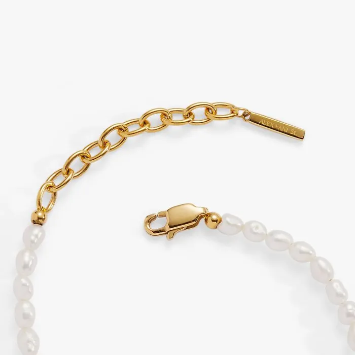 Bracelets Women Alex And Ani Freshwater Pearl Bracelet Stainless Steel Gold