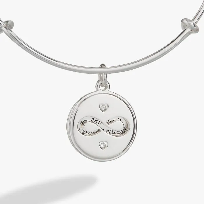 Bracelets Women Alex And Ani Hidden Message Infinity Affirmation Bangle Silver