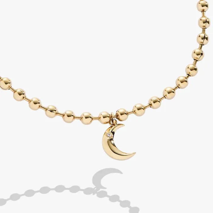 Bracelets Women Alex And Ani Moon Ball Chain Bracelet Stainless Steel Gold