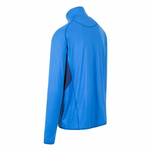 Brennen DLX Active Top Blue Men Trespass Gym and Sports Tops