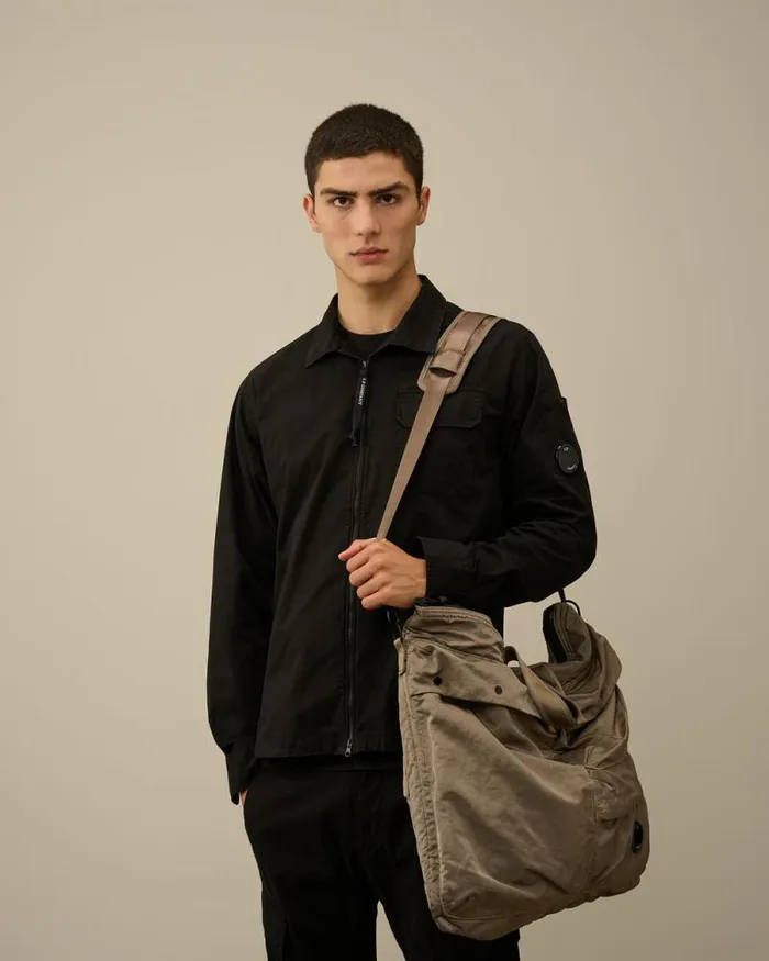CP Company Backpacks and Waistbag Nylon B Tote Bag Walnut Beige 8211 Man