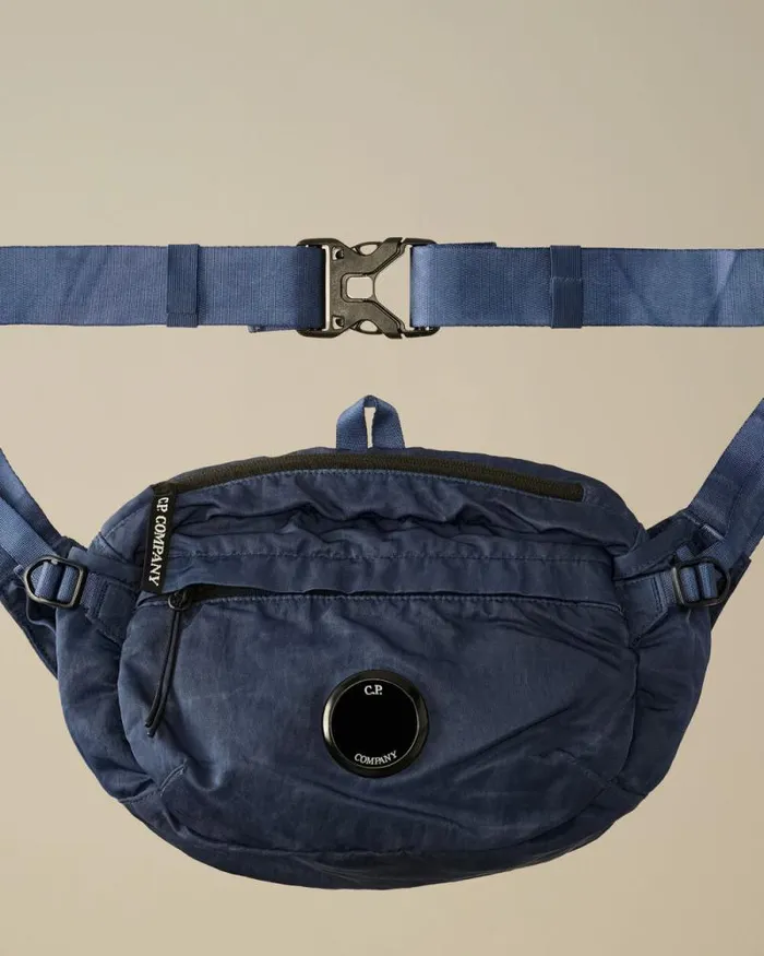 CP Company Clothing 48 Kids Nylon B Waistbag Estate Blue 8211 Kids