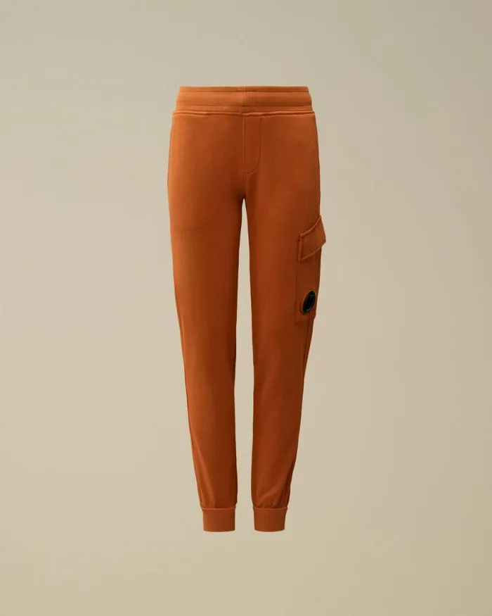 CP Company Clothing 48 U16 Diagonal Fleece Lens Sweatpants Bombay Brown 8211 Kids