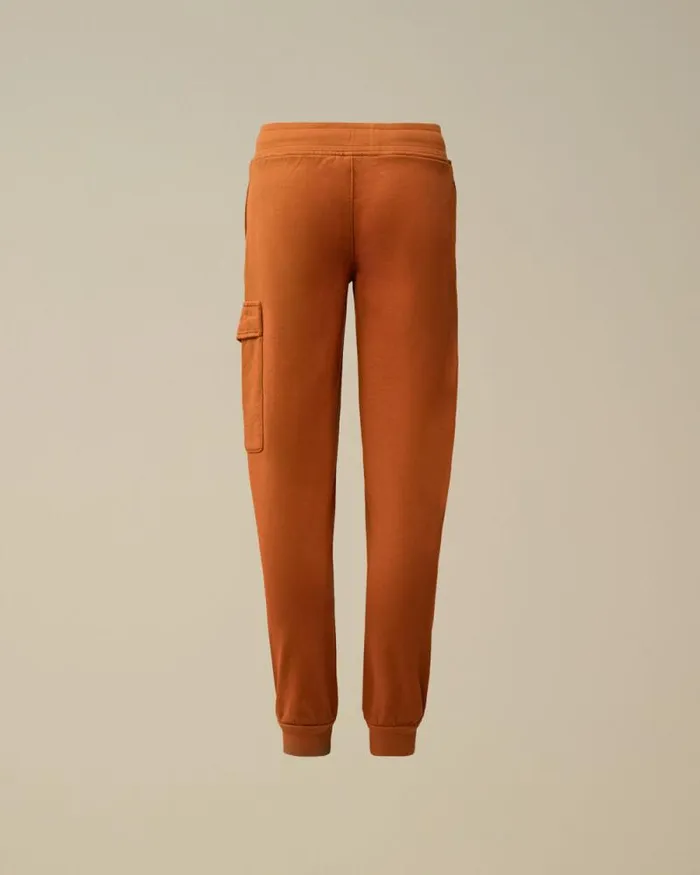 CP Company Clothing 48 U16 Diagonal Fleece Lens Sweatpants Bombay Brown 8211 Kids
