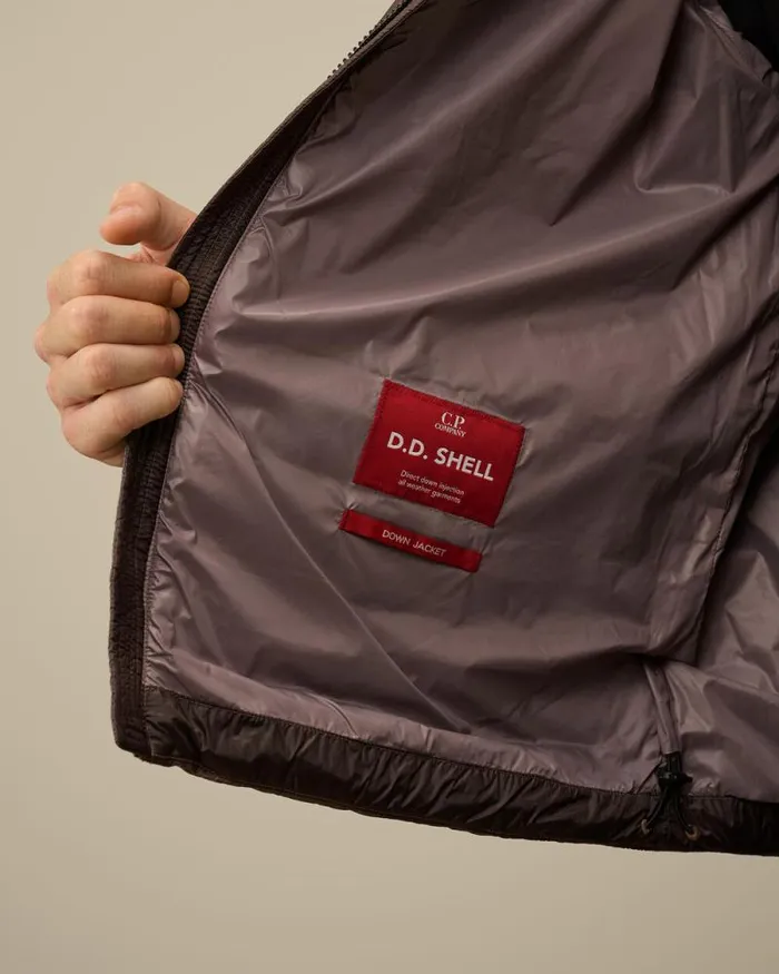 CP Company Jacket and Coats DD Shell Collar Zip Down Jacket Purple Dove 8211 Man