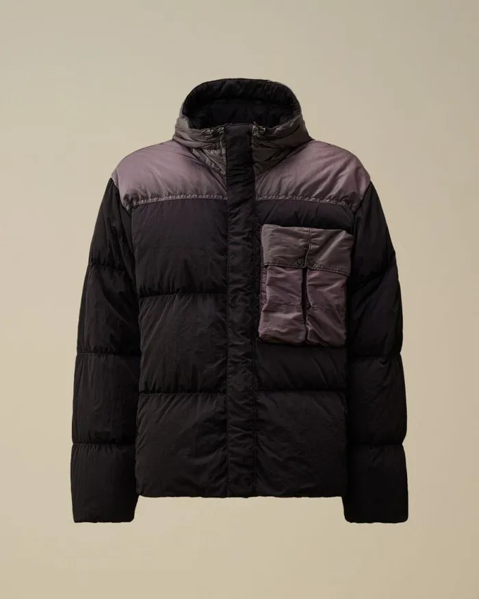 CP Company Jacket and Coats Eco ChromeR Mixed Goggle Down Jacket Nightshade Purple 8211 Man CP Company Jacket and Coats Eco ChromeR Mixed Goggle Down Jacket Nightshade Purple 8211 Man