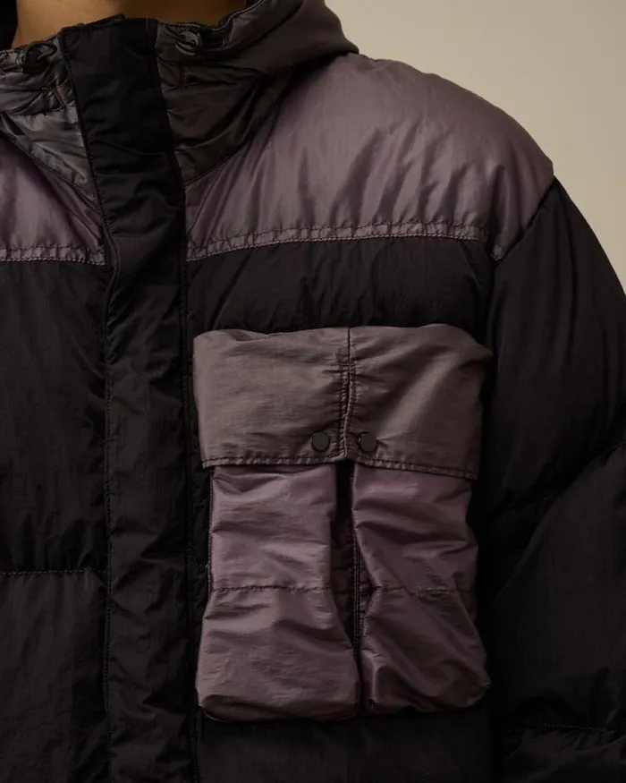 CP Company Jacket and Coats Eco ChromeR Mixed Goggle Down Jacket Nightshade Purple 8211 Man