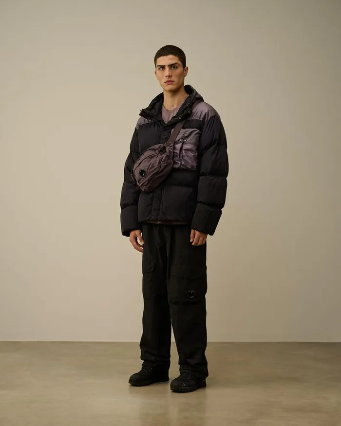 CP Company Jacket and Coats Eco ChromeR Mixed Goggle Down Jacket Nightshade Purple 8211 Man