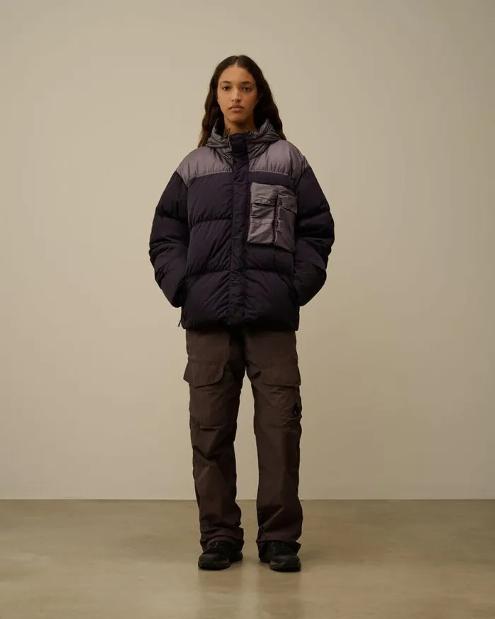 CP Company Jacket and Coats Eco ChromeR Mixed Goggle Down Jacket Nightshade Purple 8211 Man