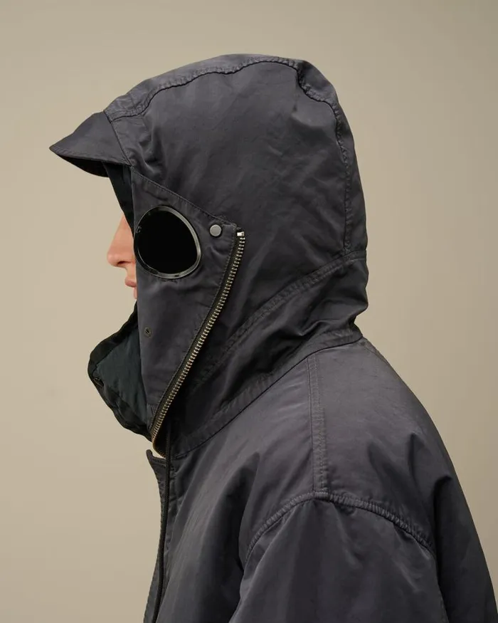 CP Company Jacket and Coats Micro Kei Explorer Parka Black Sand 8211 Man
