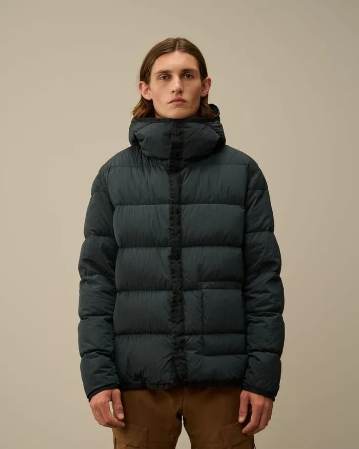 CP Company Jacket and Coats Micro Kei Explorer Parka Black Sand 8211 Man