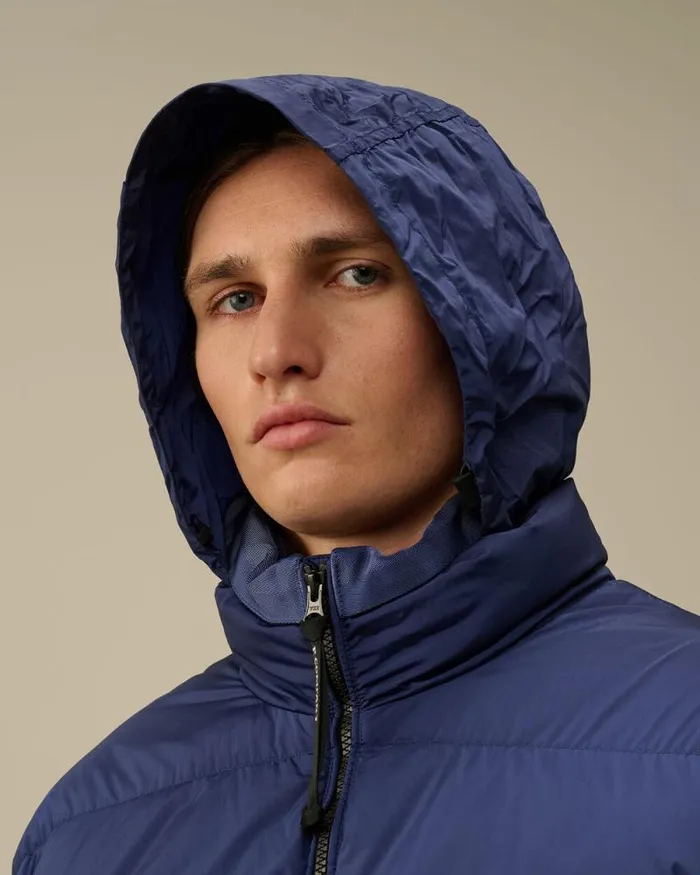 CP Company Jacket and Coats NycraR Short Down Jacket Estate Blue 8211 Man