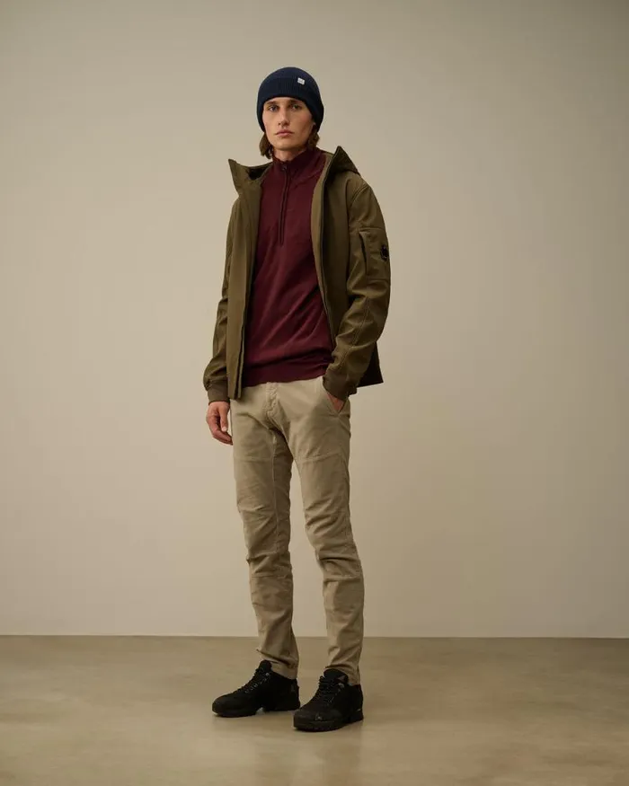 CP Company Jumpers Extra Fine Merino Wool Half Zipped Knit Potent Purple 8211 Man