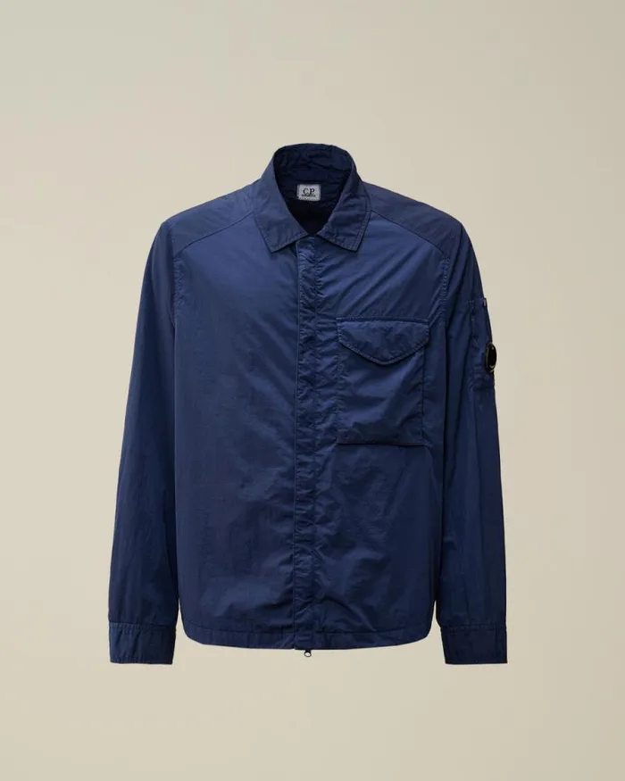 CP Company Overshirt ChromeR Lens Overshirt Estate Blue 8211 Man