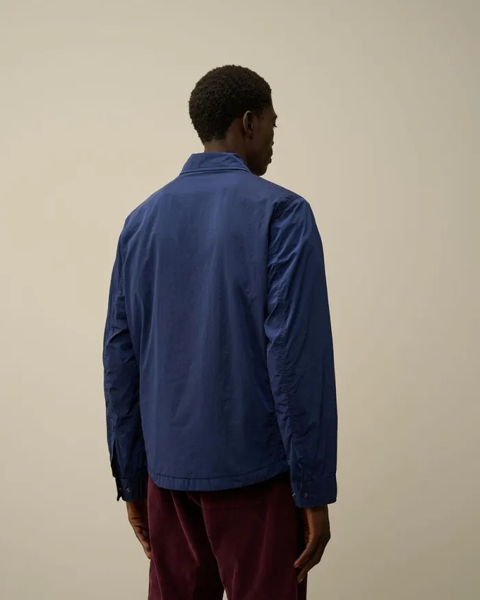 CP Company Overshirt ChromeR Lens Overshirt Estate Blue 8211 Man