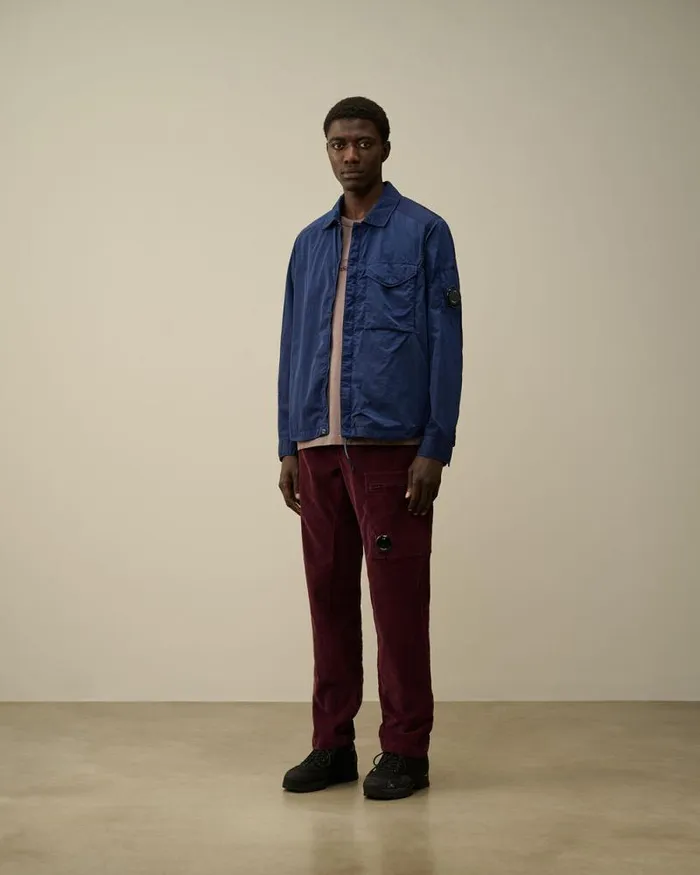 CP Company Overshirt ChromeR Lens Overshirt Estate Blue 8211 Man