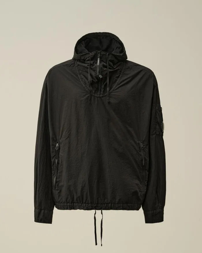 CP Company Overshirt TaylonL Half Zipped Hooded Overshirt Black 8211 Man