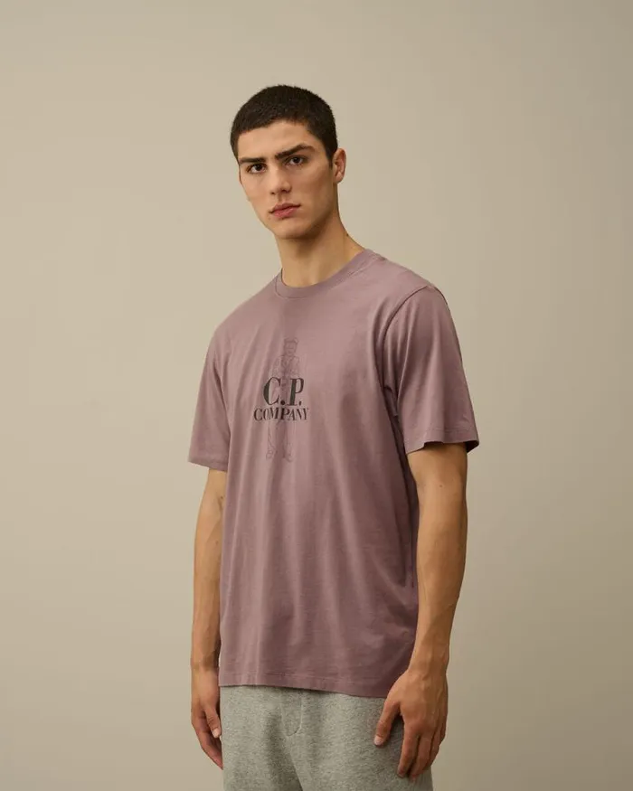 CP Company Tshirts and Polo 301 Jersey British Sailor TShirt Purple Dove 8211 Man
